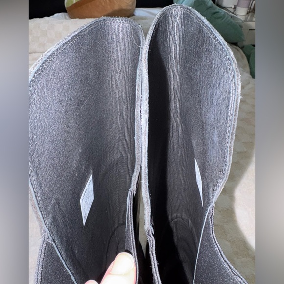 SOREL WOMENS OVER THE KNEE FIONA LUX BLACK LEATHER BOOTS • Size 9.5 - Picture 7 of 13